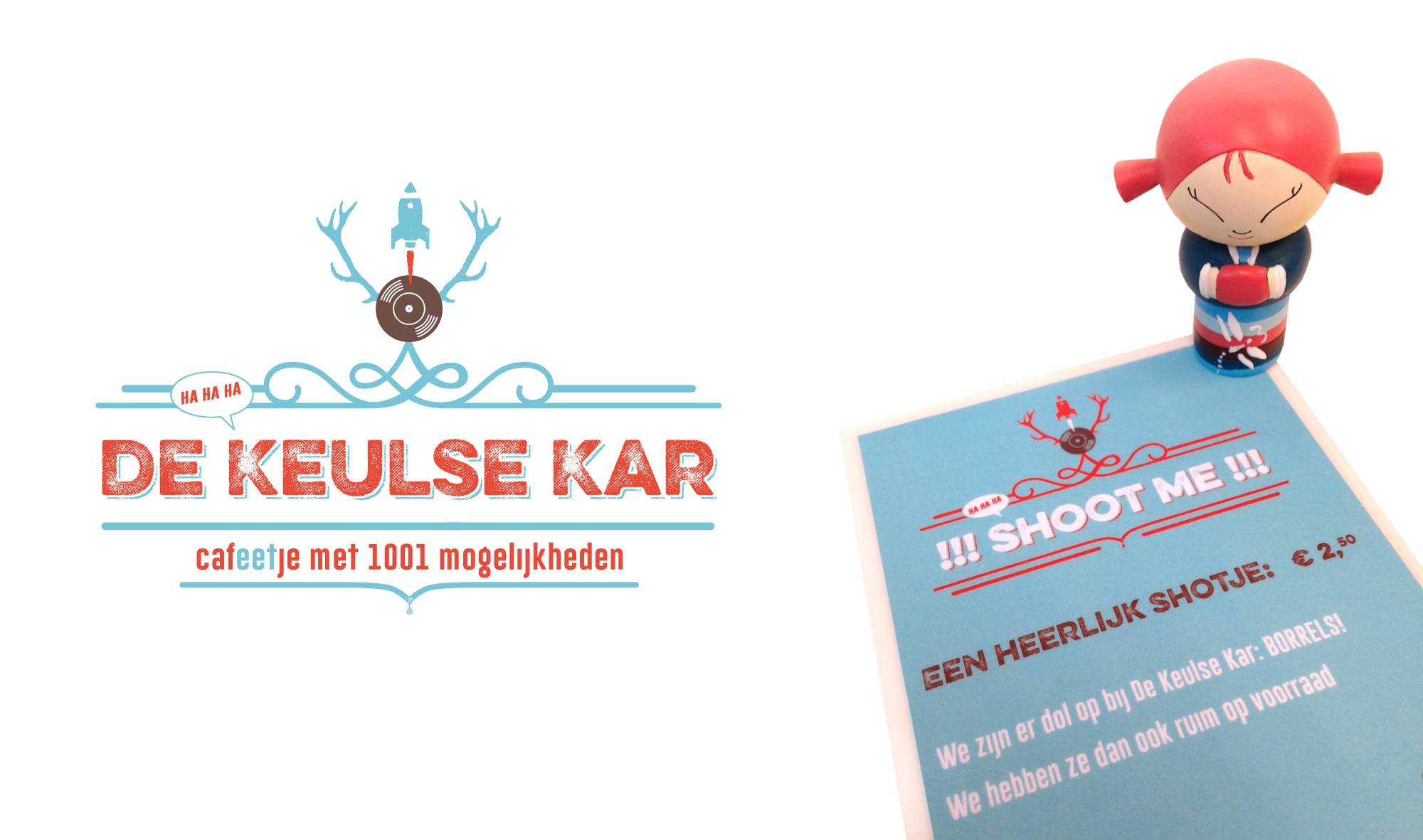 Logo ontwerp en menukaart ontwerp voor Café de Keulse Kar